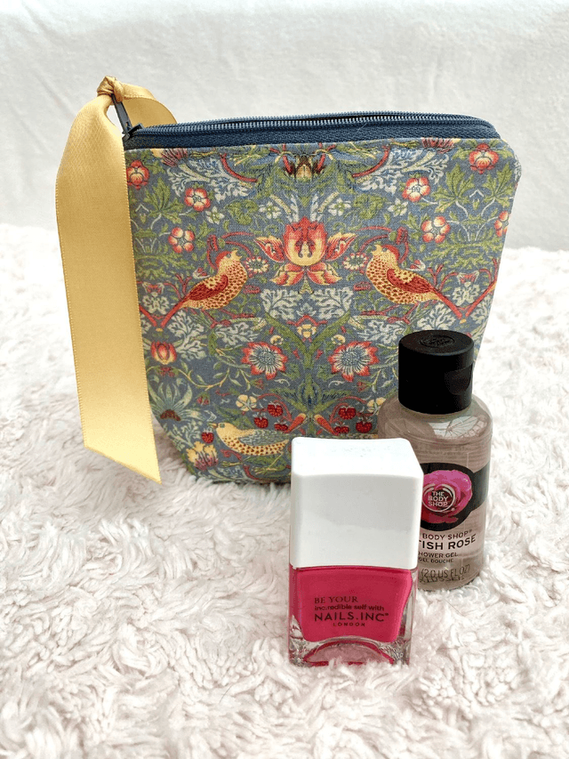 William Morris Makeup Bag,  Toiletries Bag, Travel Bag