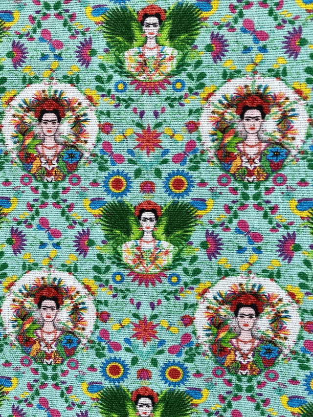 Frieda Kahlo Journal Sketchbook A5 Fabric Covered Hardback Journal with ribbon closure, Artist Watercolour Sketchbook, Unique Notebook