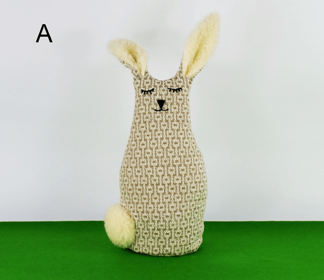Handmade Bunny Rabbit Doorstop, Handmade in UK, Unique Stylish Fabric Bookends, Easter Bunny Decor, Childs Room Decor