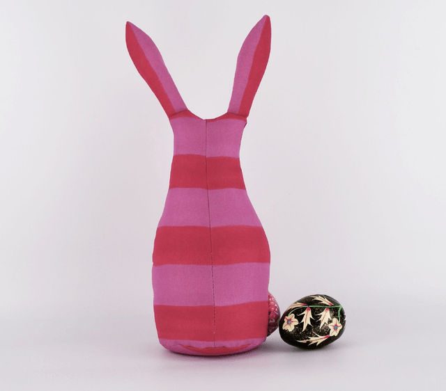 Bunny Doorstop, Handmade Embroidered Bunny Decor, Unique Bunny Rabbit Doorstop, Bookend, House Warming Gift, Easter Gift