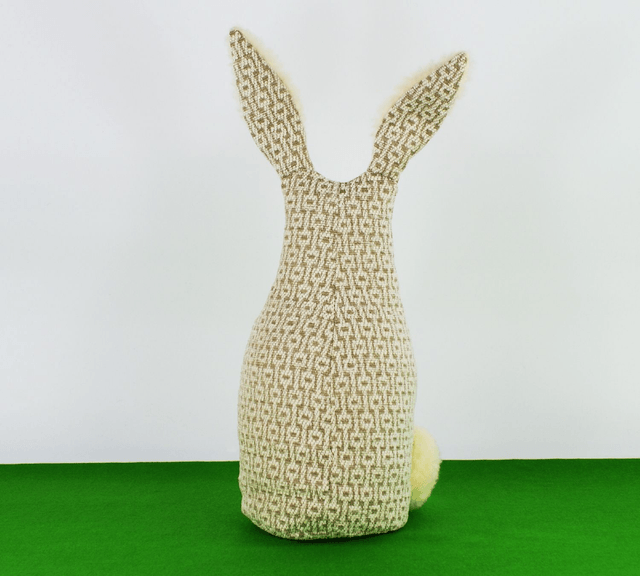 Handmade Bunny Rabbit Doorstop, Handmade in UK, Unique Stylish Fabric Bookends, Easter Bunny Decor, Childs Room Decor