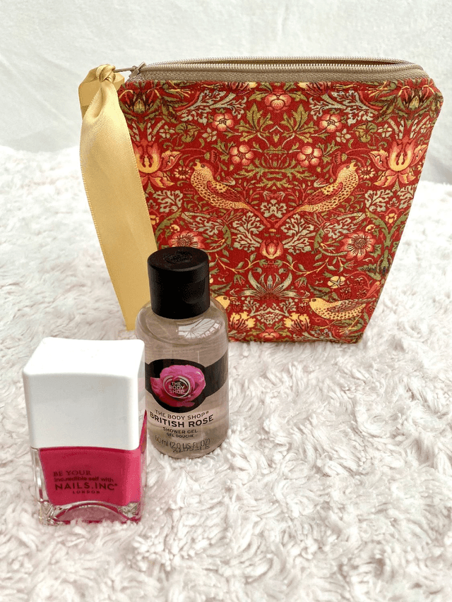 William Morris Makeup Bag,  Toiletries Bag, Travel Bag