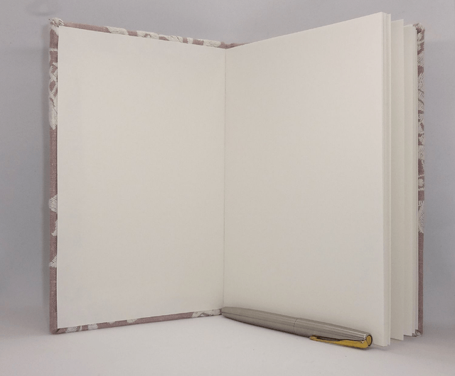 A5 Embroidered Cotton Hardback Travel Journal, Sketchbook, Notebook