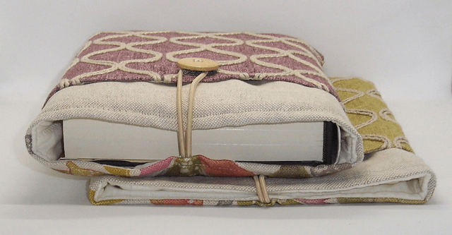 Bird Themed Padded Book Sleeve with pocket, Maxi Size Foam Padded Book Protector, Large Partridge Theme Book Pouch, iPad sleeve, Made in UK