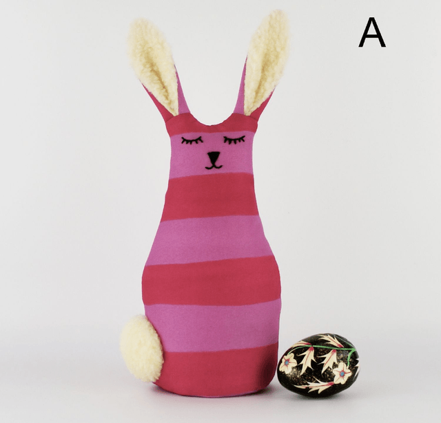 Bunny Doorstop, Handmade Embroidered Bunny Decor, Unique Bunny Rabbit Doorstop, Bookend, House Warming Gift, Easter Gift