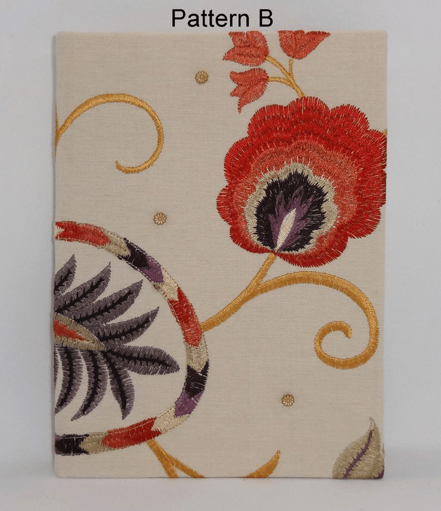 Sketchbook A5 Embroidered Linen Covered Hardback