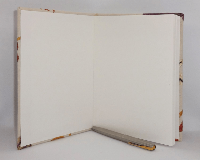 Sketchbook A5 Embroidered Linen Covered Hardback