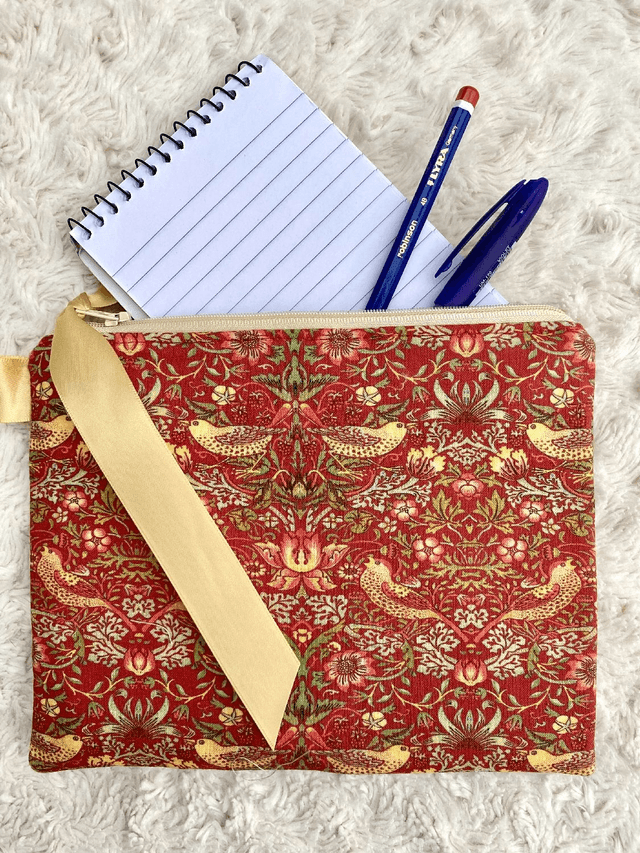 William Morris Makeup Pouch, Cosmetics Pouch,  Toiletries Pouch, Travel Bag