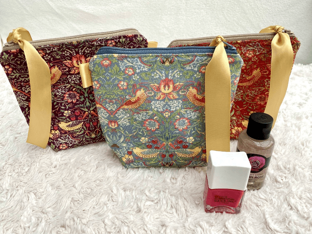 William Morris Makeup Bag,  Toiletries Bag, Travel Bag