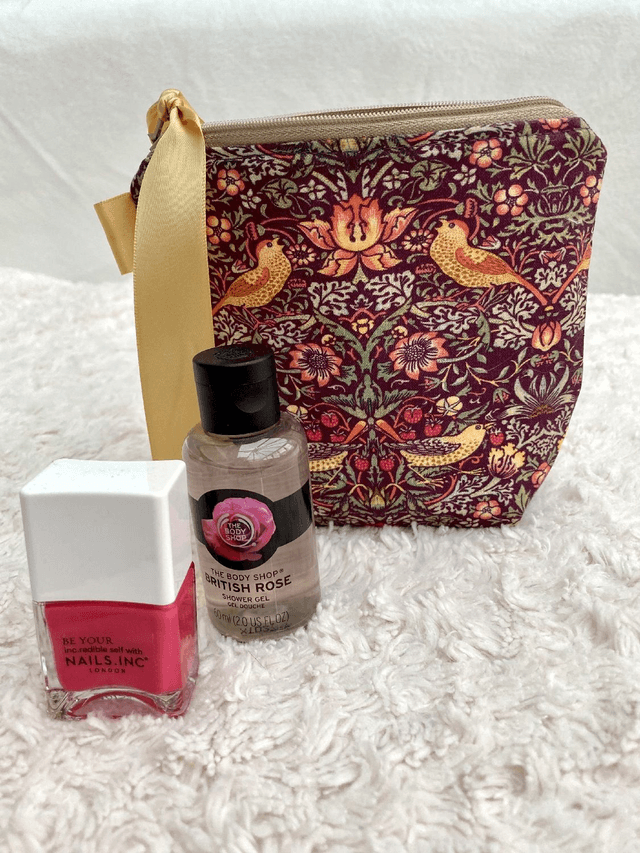 William Morris Makeup Bag,  Toiletries Bag, Travel Bag