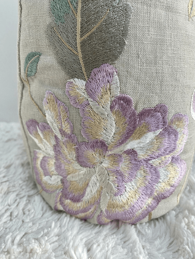 Embroidered Owl Doorstop with FREE baby Owl, Owl Ornament, Owl Bookend, Unique linen Eco Owl with Wooden Button Eyes, Made in UK, 