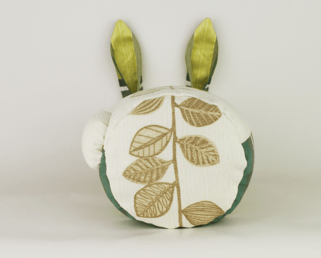 Bunny Doorstop, Hand Embroidered Bunny Doorstop, Unique Handmade Cotton and Silk Bunny Rabbit Bookend, House Warming Gift, Made in UK