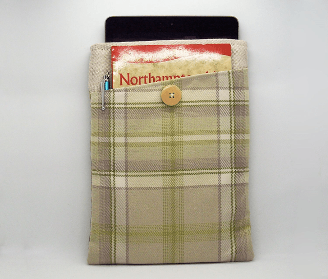 Book Sleeve with pocket, Maxi Sized Foam Padded Book Protector, Bookish Reading Gift, Large Book Protector Pouch with Pocket, iPad sleeve
