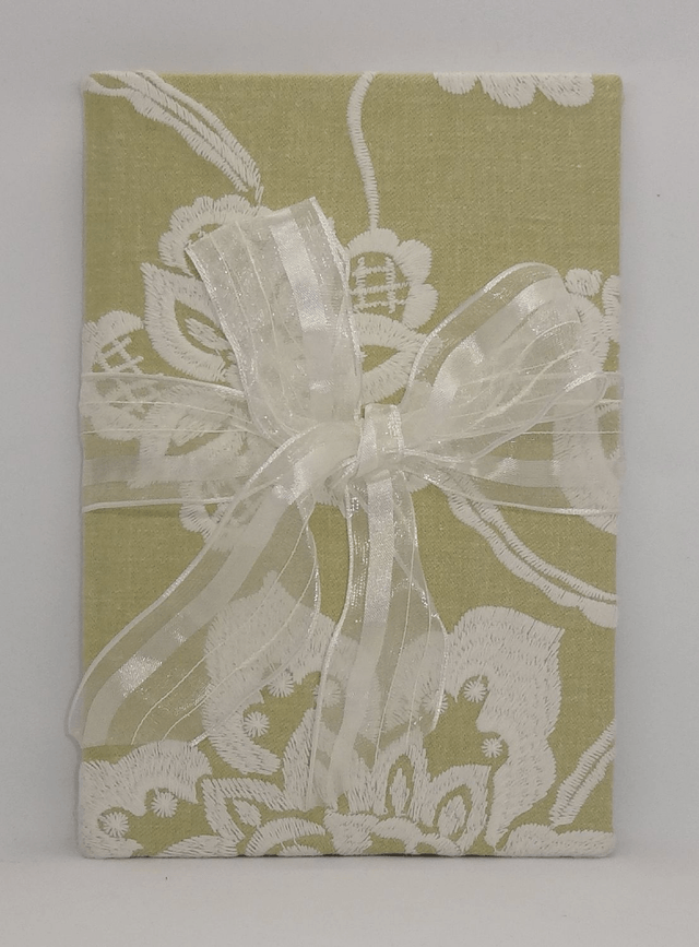 A5 Embroidered Cotton Hardback Travel Journal, Sketchbook, Notebook