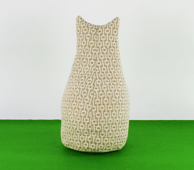 Unique Hand Embroidered Fabric Doorstop or Bookend, Handmade in UK